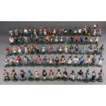 A large quantity of Del Prado Napoleonic metal military figurines approx 80 in 2 trays (q)