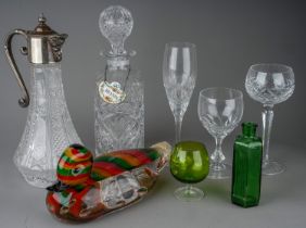 Assorted cut and moulded glassware (3 boxes) TO BE UNPACKED