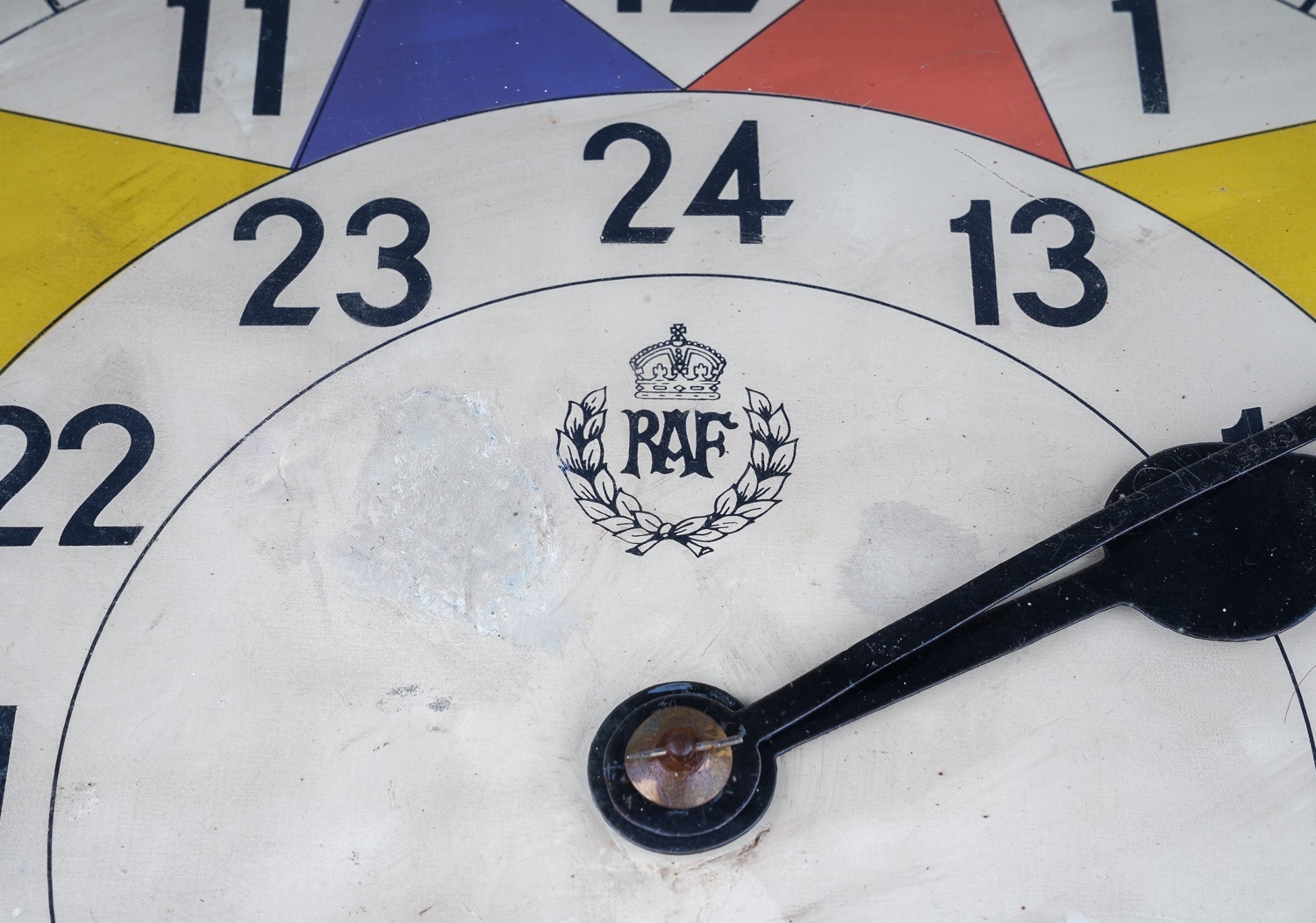 WW2 RAF Sector Clock. In the case of Mahogany, the face is still vibrant with colour with RAF - Image 2 of 7