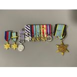 Original Aircrew Europe Star - Condition VF Mini court mounted DFC 1939/45 Star, Aircrew, Africa (