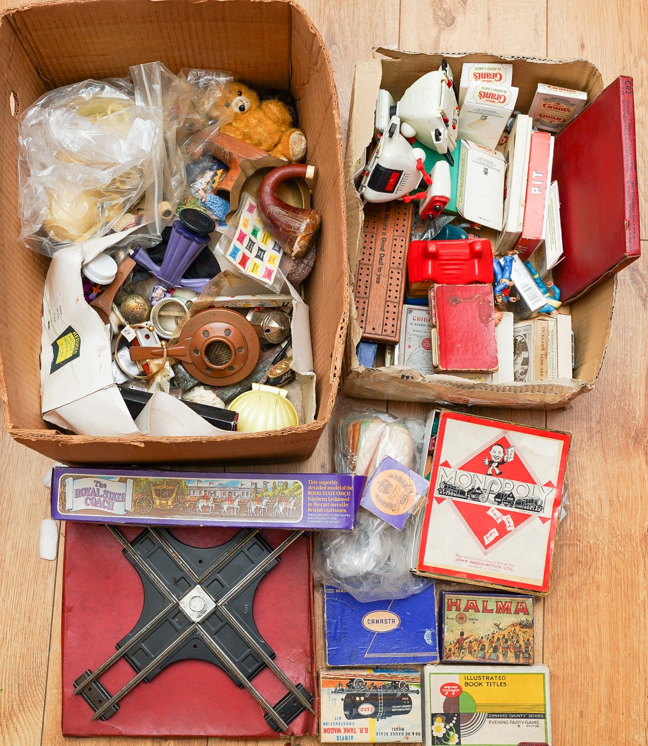 Assorted toys and games to include various vintage playing cards, boxed Airfix BR Tank Wagon; - Image 2 of 2