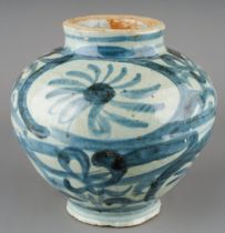 A Chinese Swatow or Zhangzhou Export Ware ginger or gunpowder jar, probably late 16th Century, the
