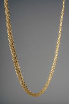 An Italian 9k yellow gold necklace, total gross weight approx 8.5g Good condition, wear commensurate