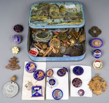 Including Boys Brigade Badges, Butlins enamel badge, British Railways badges. A mixed collection, 63