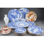 Large collection of Royal Crown Derby porcelain to include dinner plates, side plates, twin