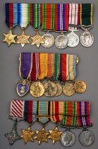 WW2 British RAF AFC, 39/45 Star, Aircrew (F&G) Africa, Defence, War Medal and MID WW2 British 1939/