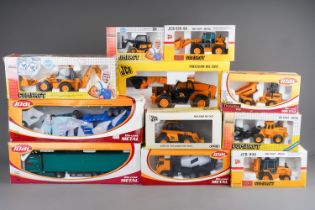 Joal Eleven boxed construction vehicles, various scales