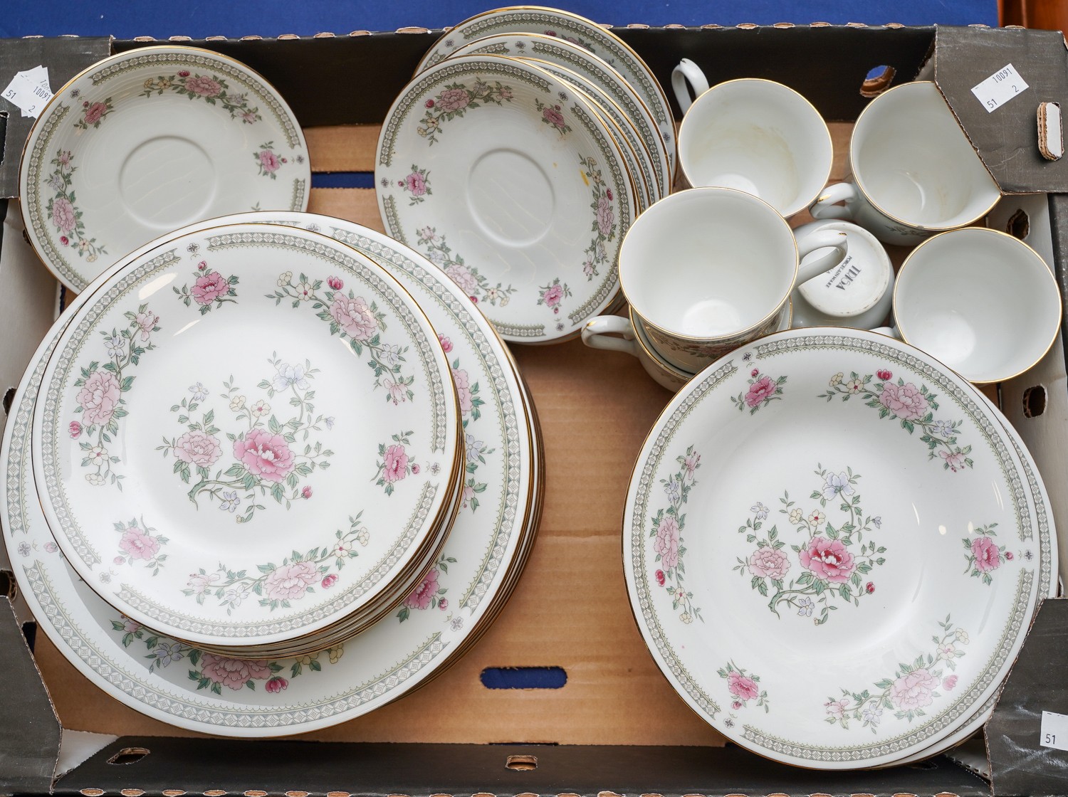 Trisa porcelain part dinner service and a collection of various tea wares to include Spode, - Image 4 of 4