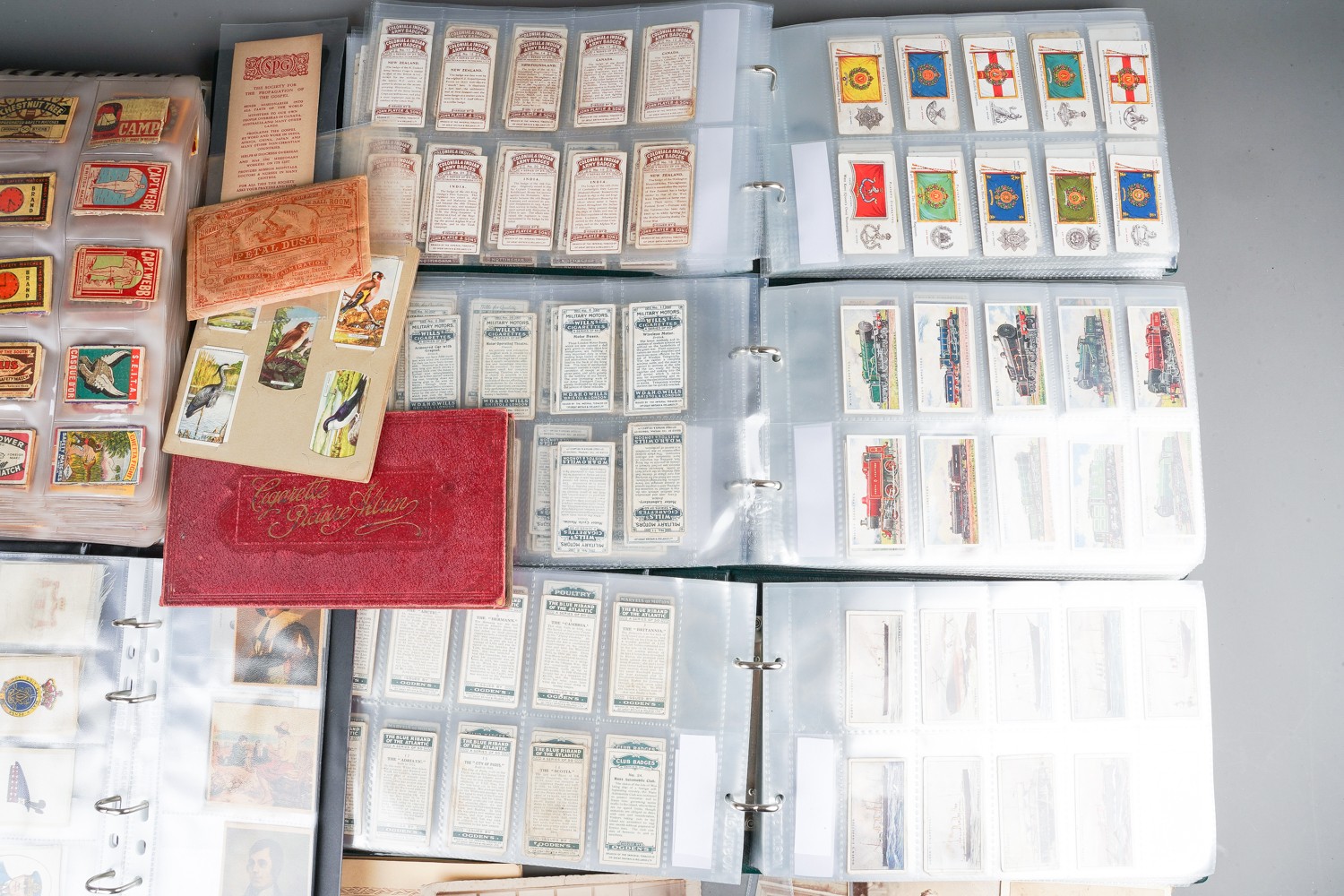 Assorted vintage cigarette cards, match box covers, silk cigarette cards etc (1 box) - Image 3 of 6