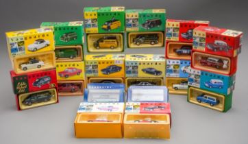 Vanguards Diecast Collection of 16 boxed vehicles all boxed to include transit vans.