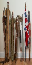 Selection of Fishing Rods and Union Flags