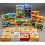 Vanguards diecast collection of 25 Morris Minor Saloons, Vans, Pickups all boxed (2 boxes)