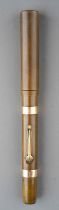 An early 20th Century Waterman's 52 Ideal fountain pen, green bakelite plain cover and barrel, the