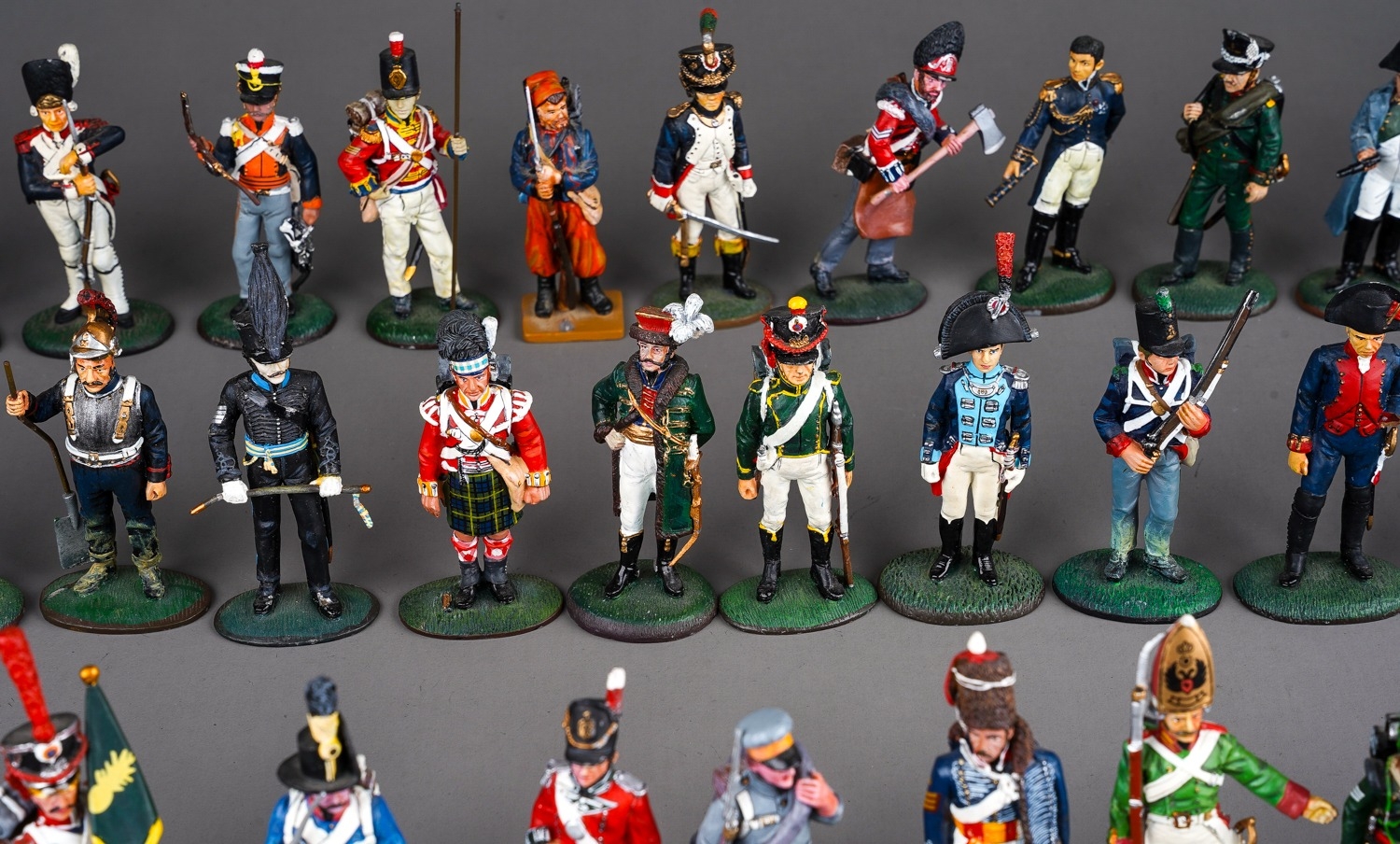 A large quantity of Del Prado Napoleonic metal military figurines approx 80 in 2 trays (q) - Image 10 of 16