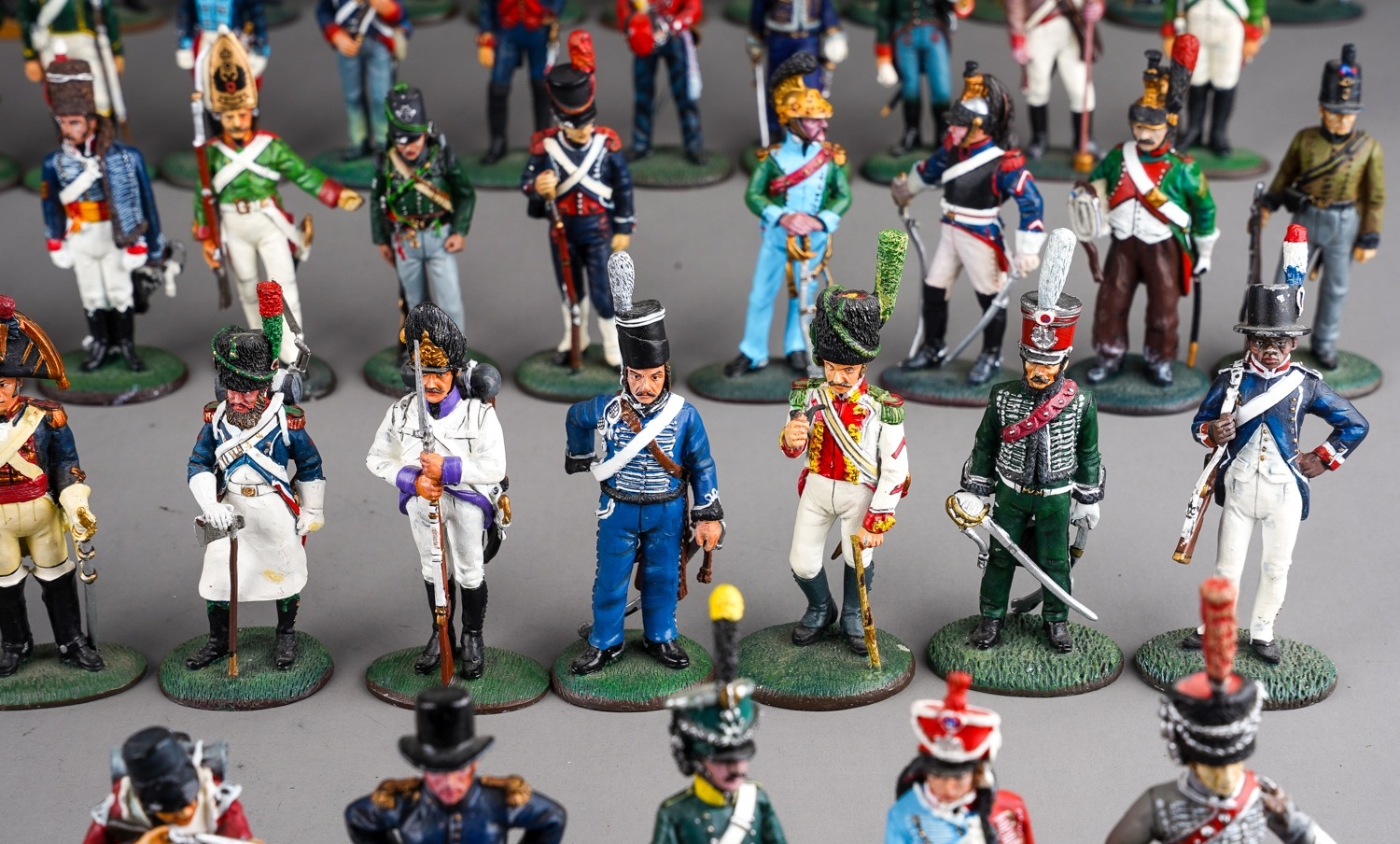 A large quantity of Del Prado Napoleonic metal military figurines approx 80 in 2 trays (q) - Image 4 of 16