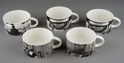 Five Royal Doulton "British Airways" cups, stamped to the bases (5)