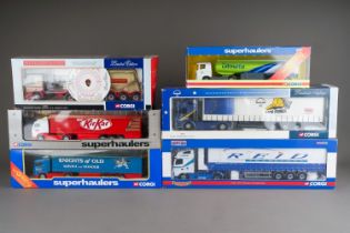 Corgi Super Haulers and other articulated lorries. Boxed (6)