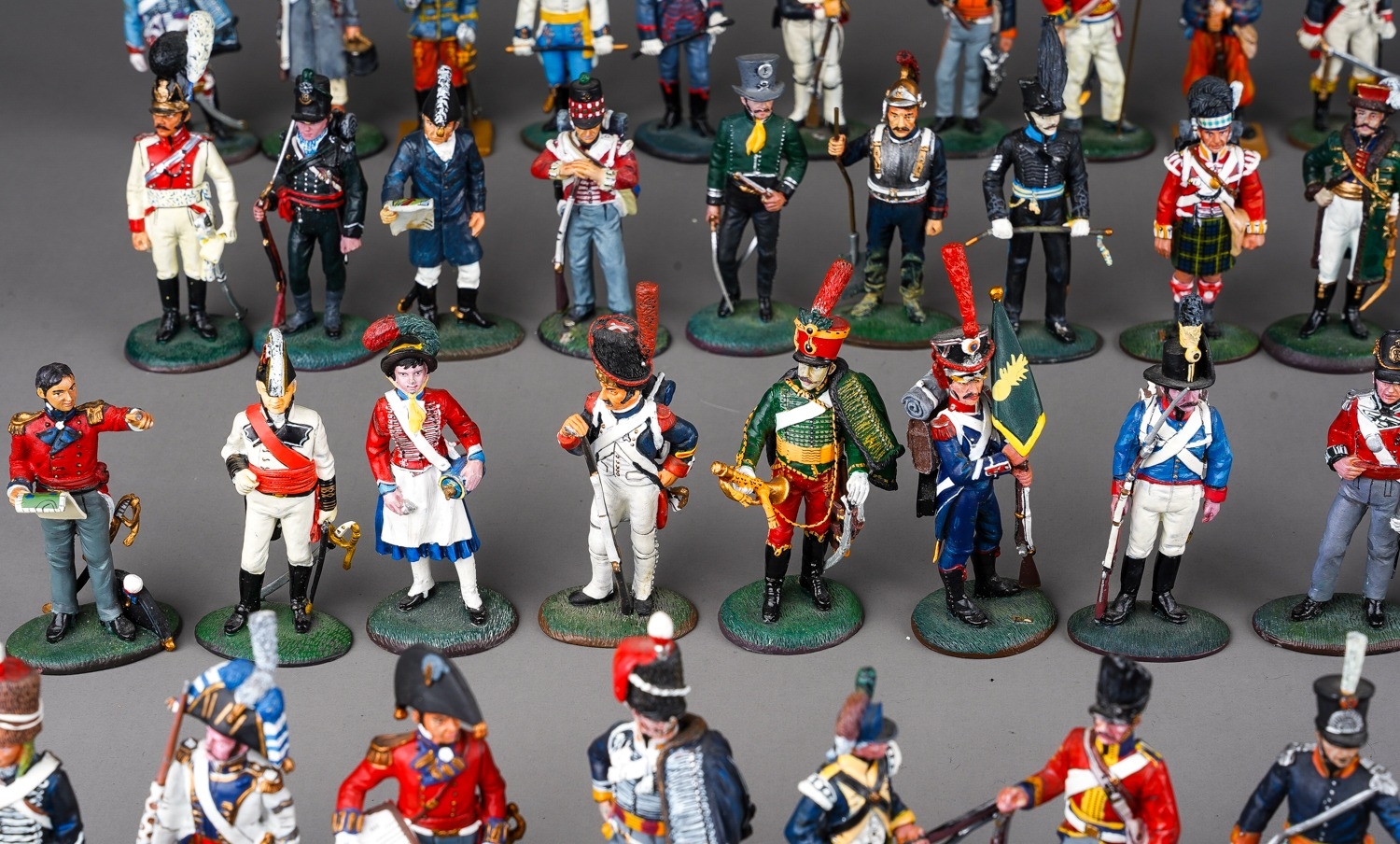 A large quantity of Del Prado Napoleonic metal military figurines approx 80 in 2 trays (q) - Image 6 of 16
