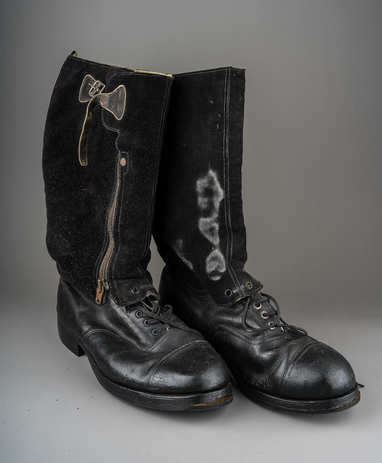 WW2 British RAF Escape Boots. The soles of the shows have been replaced by Timpsons. - Image 2 of 4