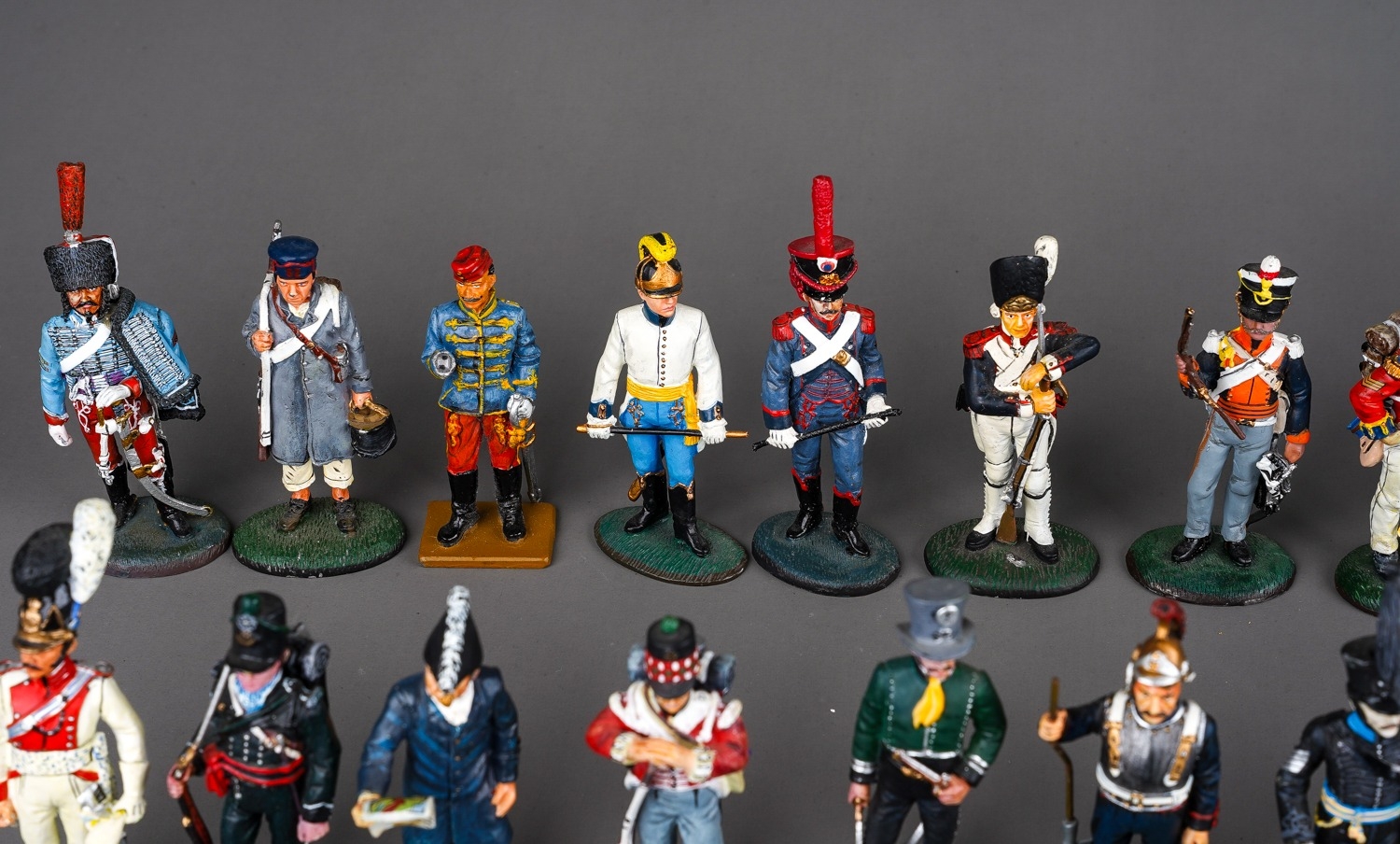 A large quantity of Del Prado Napoleonic metal military figurines approx 80 in 2 trays (q) - Image 12 of 16