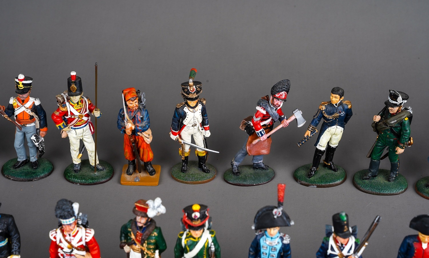 A large quantity of Del Prado Napoleonic metal military figurines approx 80 in 2 trays (q) - Image 13 of 16