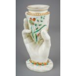 Royal Worcester porcelain Mrs Hadley’s hand vase. Impressed Worcester and diamond registration marks