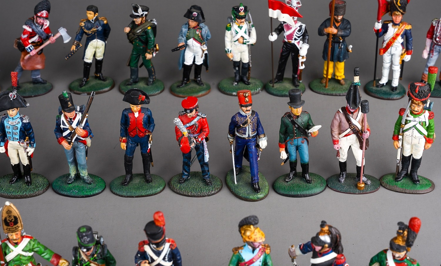 A large quantity of Del Prado Napoleonic metal military figurines approx 80 in 2 trays (q) - Image 9 of 16