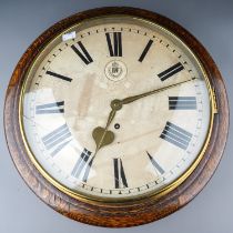 WW2 British RAF clock. The dial marked RAF with brass fittings and Roman numerals. Circa 1930 to