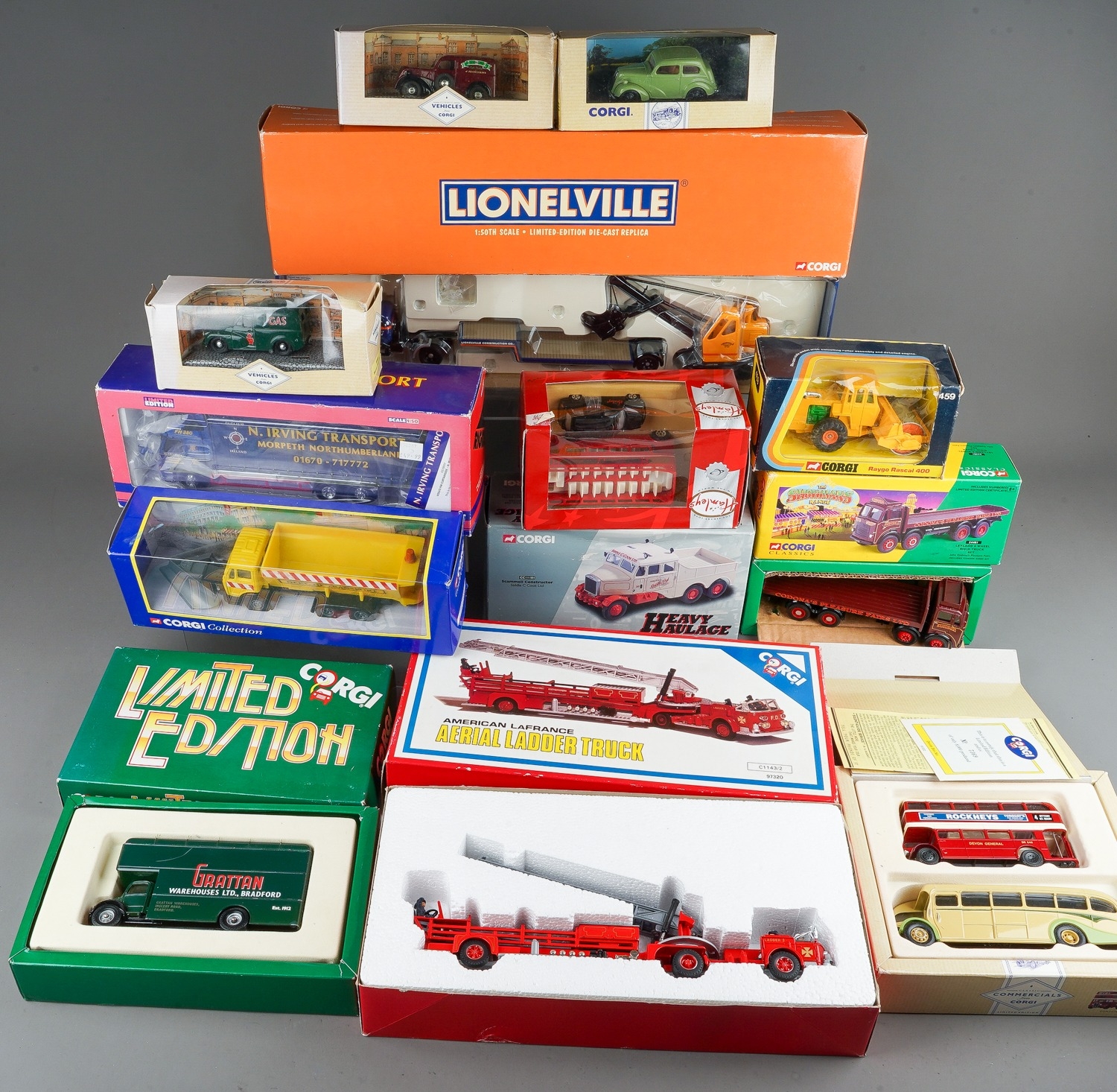 Corgi. 12 boxed commercial vehicles including 459 Raygo Rascal