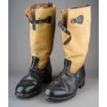 WW2 British RAF 1939 Pattern Flying Boots. Size 8 - 6 ' Watertight Wells Very System pattern. As