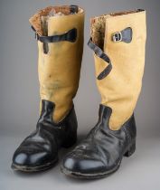 WW2 British RAF 1939 Pattern Flying Boots. Size 8 - 6 ' Watertight Wells Very System pattern. As