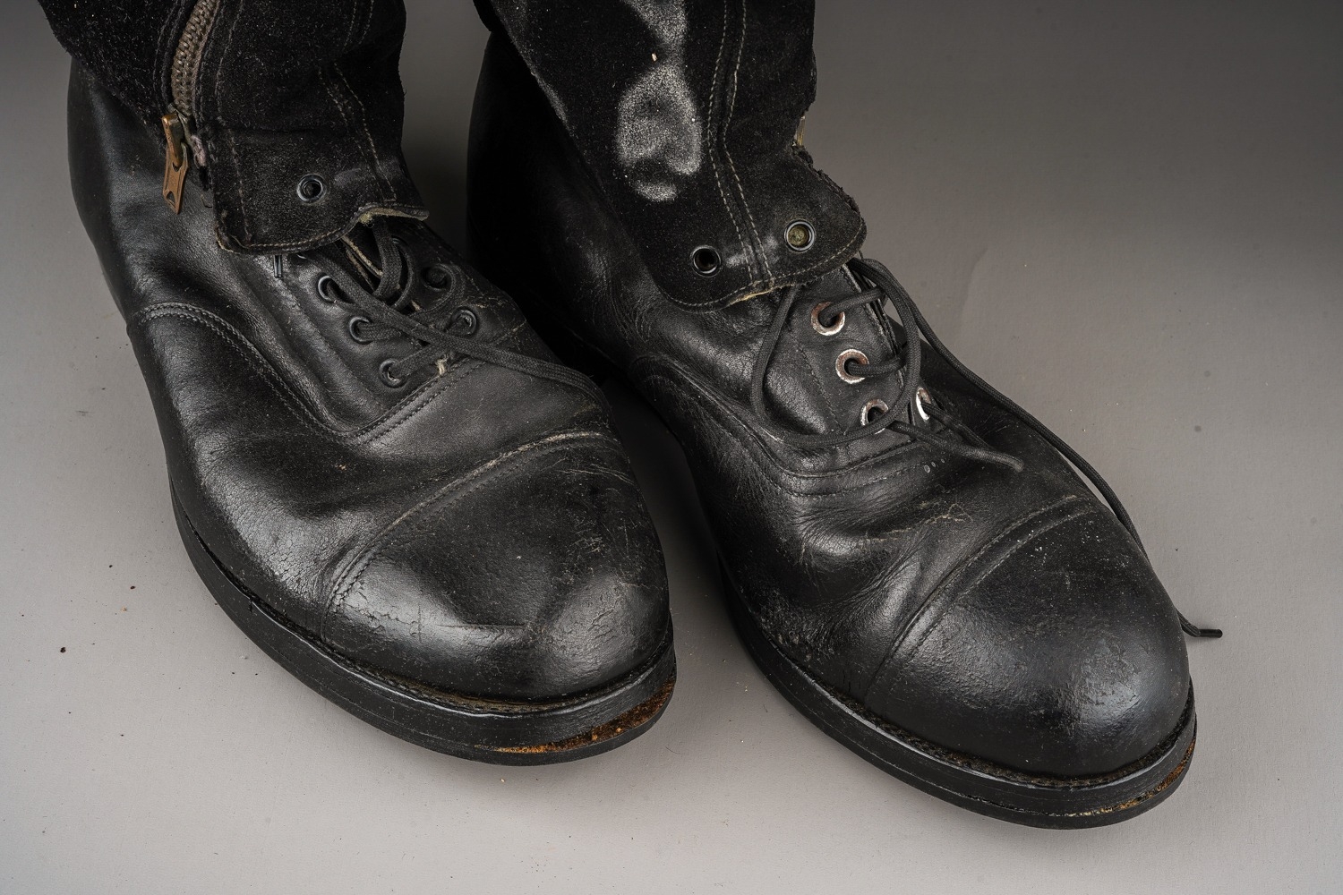WW2 British RAF Escape Boots. The soles of the shows have been replaced by Timpsons. - Image 4 of 4