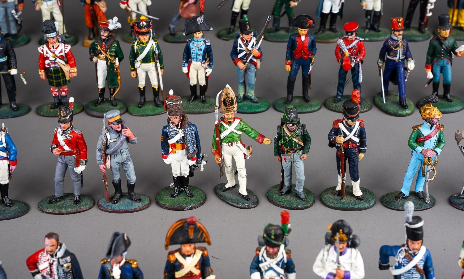 A large quantity of Del Prado Napoleonic metal military figurines approx 80 in 2 trays (q) - Image 7 of 16