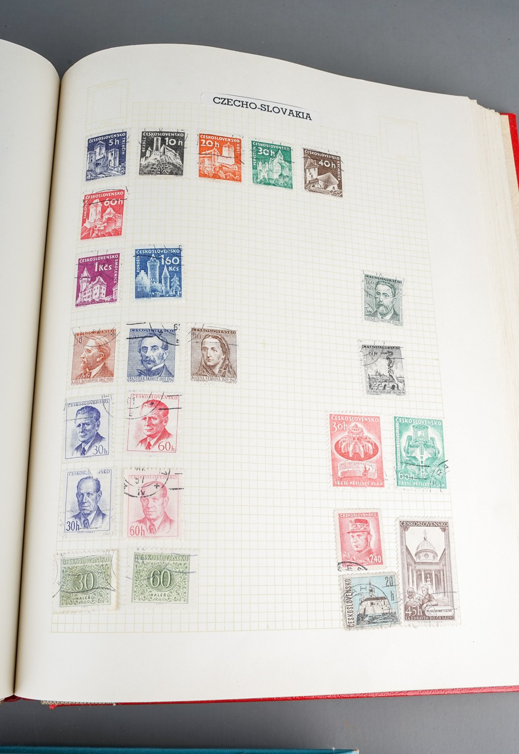 Three stamp albums containing World and mat GB selections - Image 13 of 16