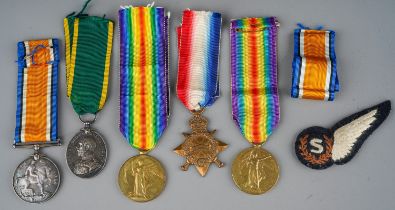 Territorial Force War Medal Group to Pte Groves 5th Cheshire Regiment. 1914/15 Star, correctly