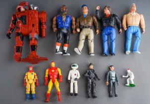 1980's Figures including The A-Team, Spok, GI Joe, Iron Man, Dr. Terror