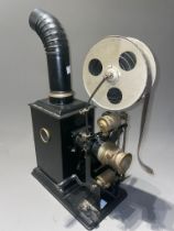 A Bavarian GBN tinplate and brass 35mm hand crank projector, early 20th Century