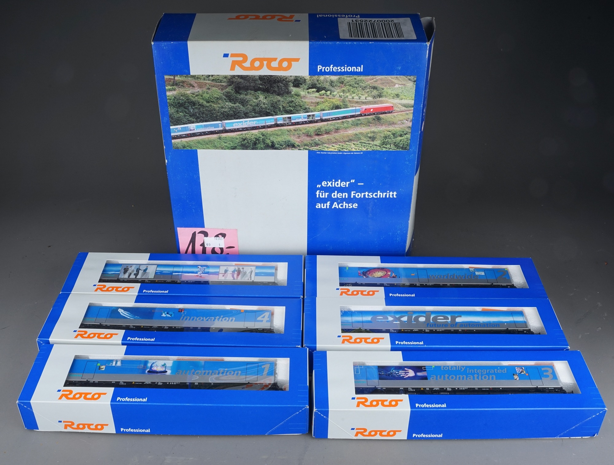 Roco HO scale professional trains pack of 7 Exider coaches