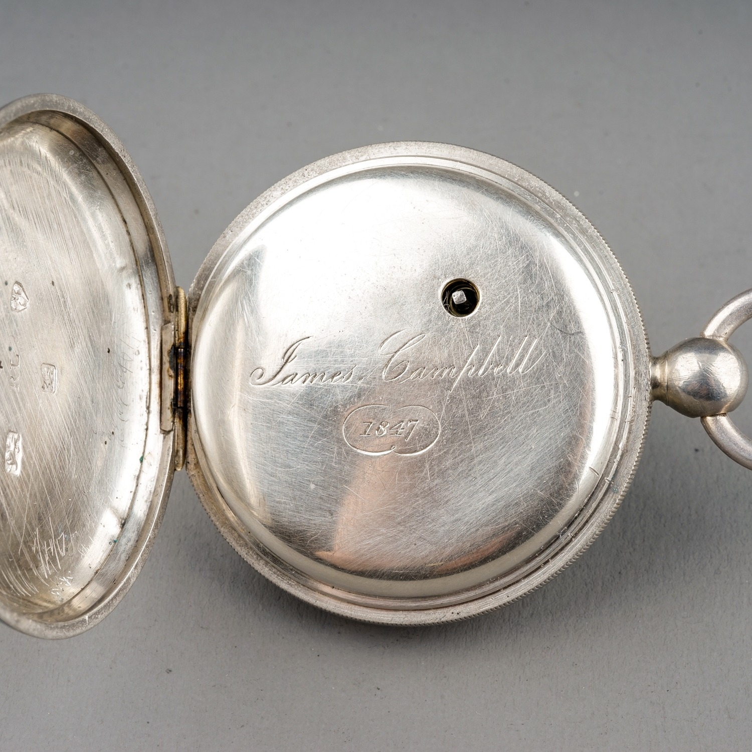 A Victorian silver open face pocket watch, 45mm white enamel dial with Roman numerals, subsidiary - Image 5 of 7