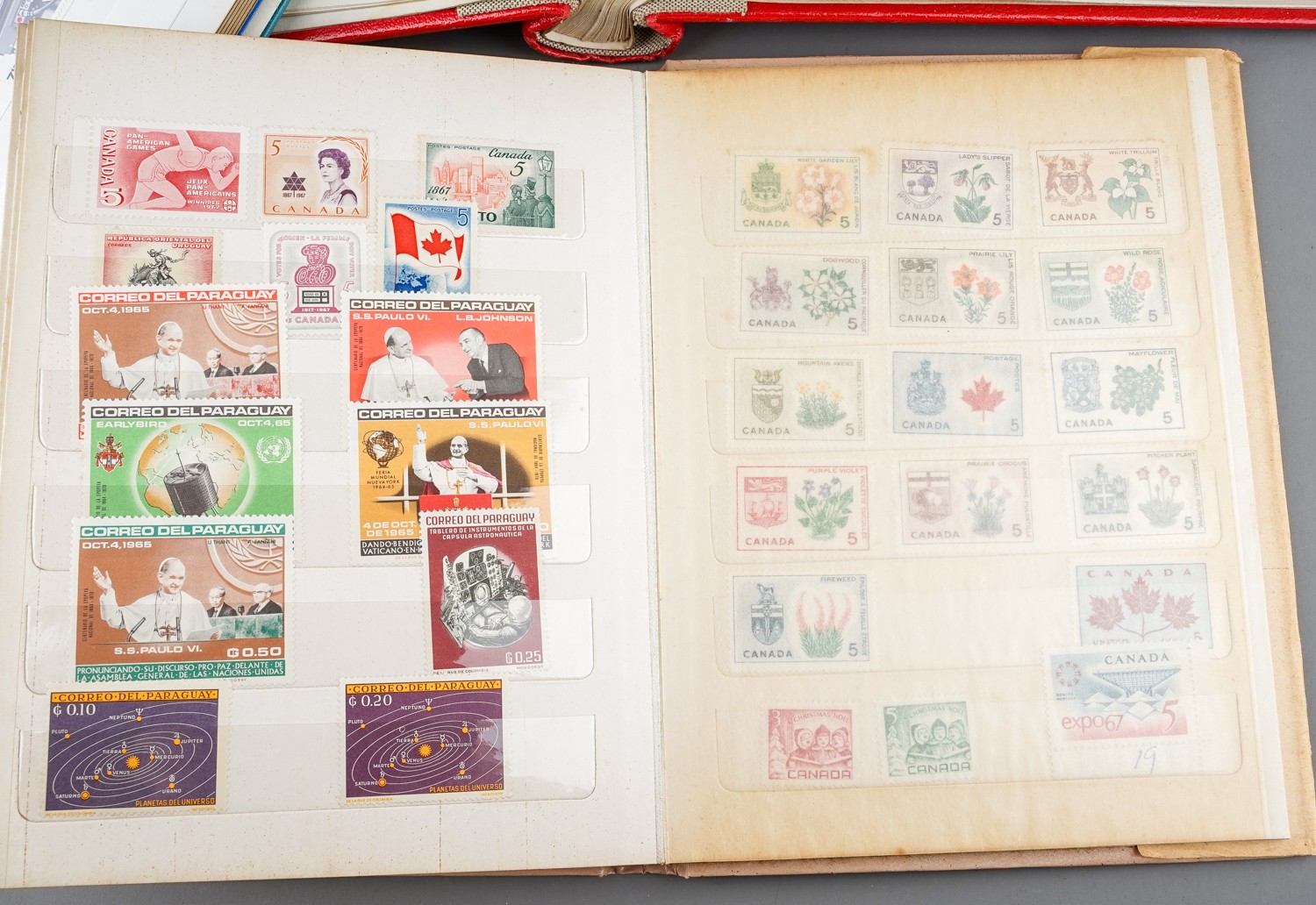 Three stamp albums containing World and mat GB selections - Image 2 of 16