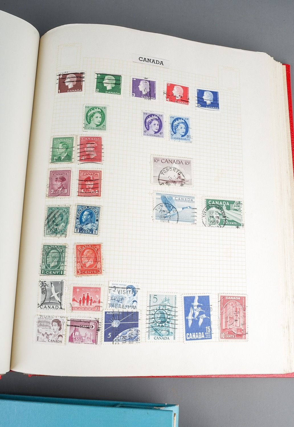 Three stamp albums containing World and mat GB selections - Image 12 of 16