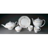 A Villeroy & Boch Paloma Picasso Montserrat bone china part tea and coffee service (12 cups, plates,