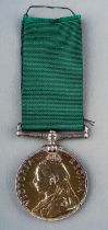 Victorian Long Service Medal to Bandmaster Pink, East Yorks RA. Victorian Long Service in the
