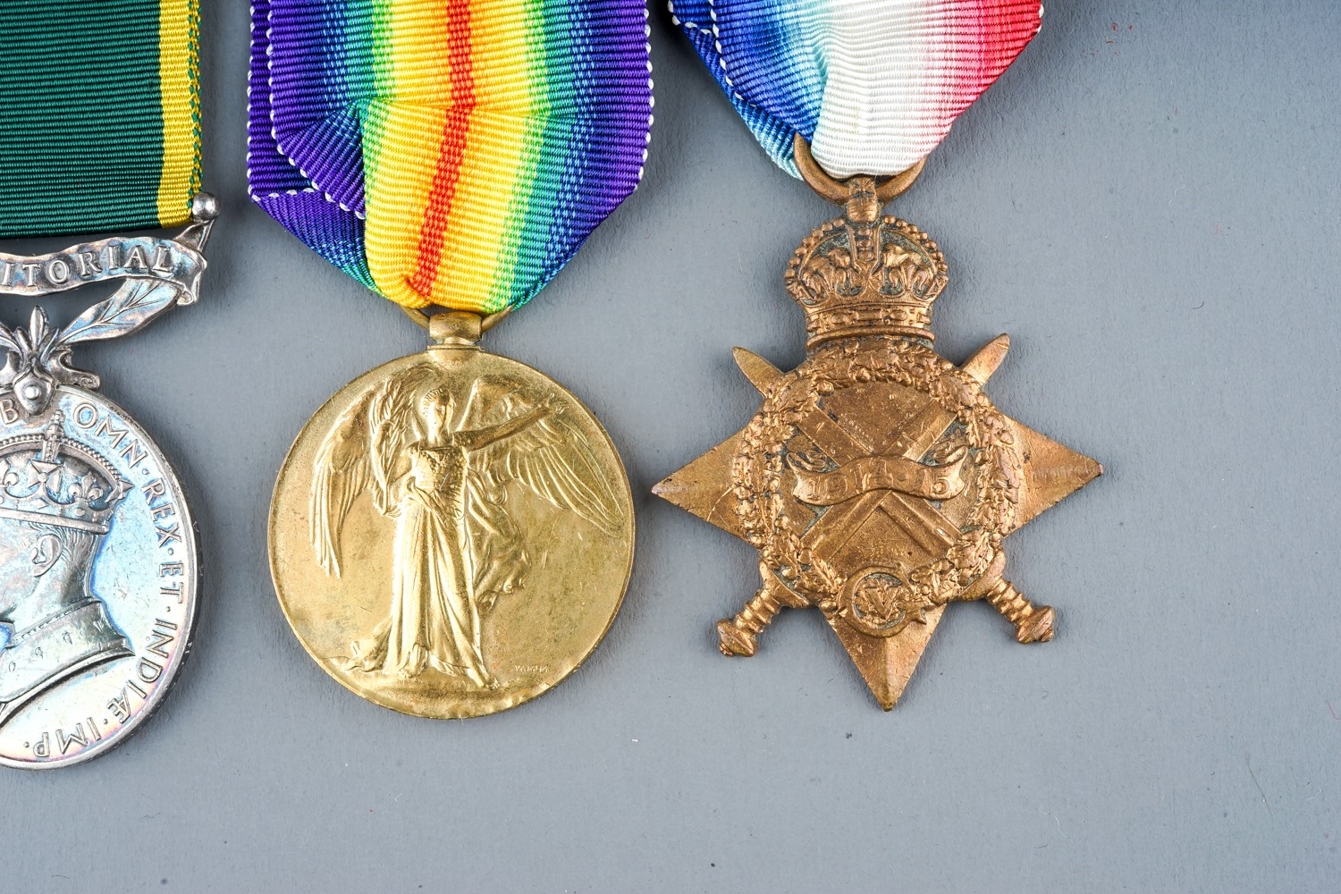 A collection of British Medals. Great War Pair - R-29124 A Cpl H H Simpkins K R Rif C. Condition - Image 7 of 12