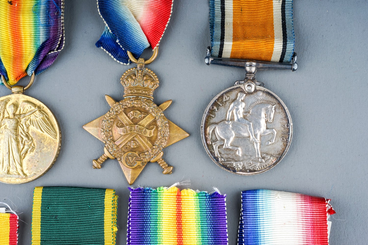 A collection of British Medals. Great War Pair - R-29124 A Cpl H H Simpkins K R Rif C. Condition - Image 10 of 12