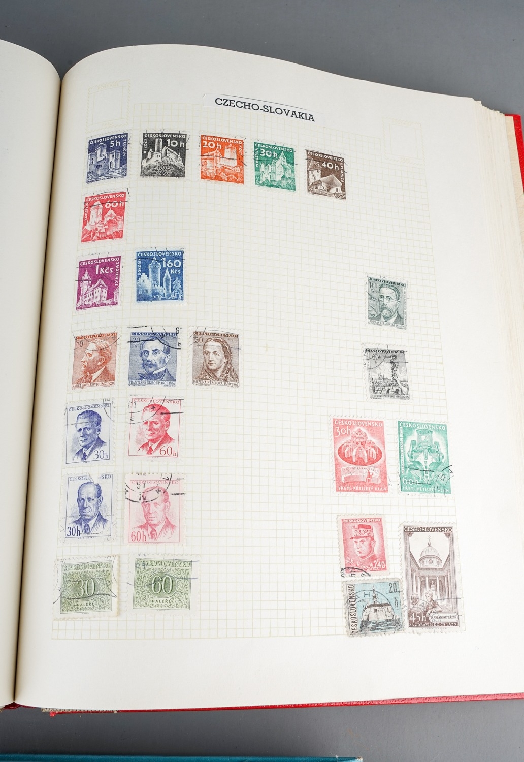 Three stamp albums containing World and mat GB selections - Image 15 of 16