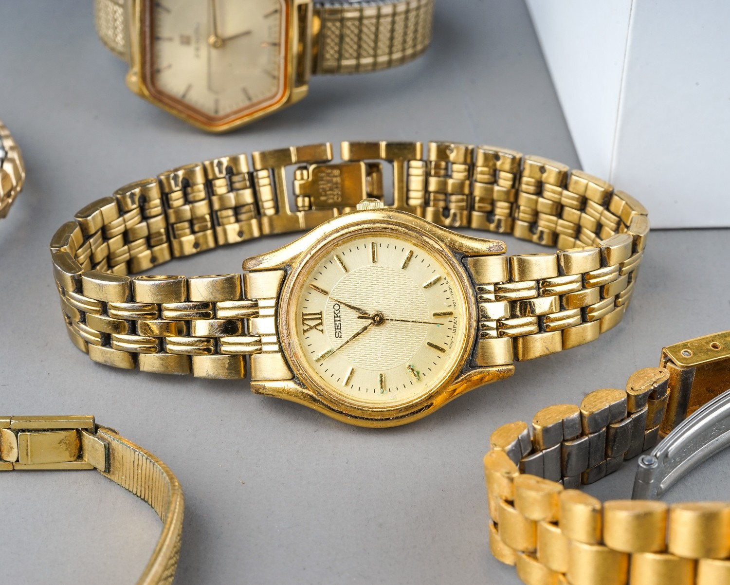 A ladies Seiko gold-plated wristwatch, boxed; further assorted wristwatches (8) - Image 7 of 8