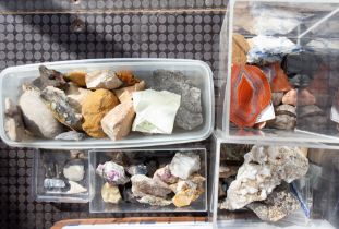 One box of sample rocks, including Derbyshire