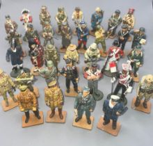 A collection of del Prado cold painted lead soliders, Wellington and various 20th Century