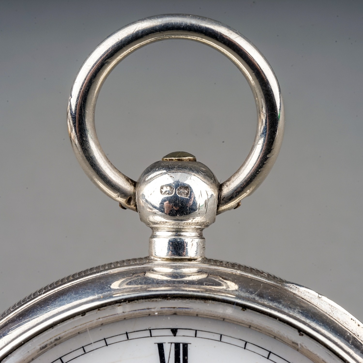 A Victorian silver open face pocket watch, 45mm white enamel dial with Roman numerals and subsidiary - Image 2 of 6